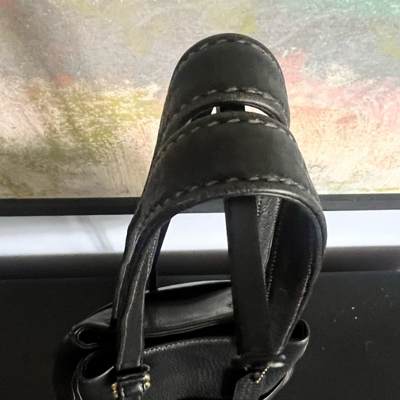 Coach Sonoma Black Pebbled Leather Drawstring Bag-Vintage - Picture 8 of 10